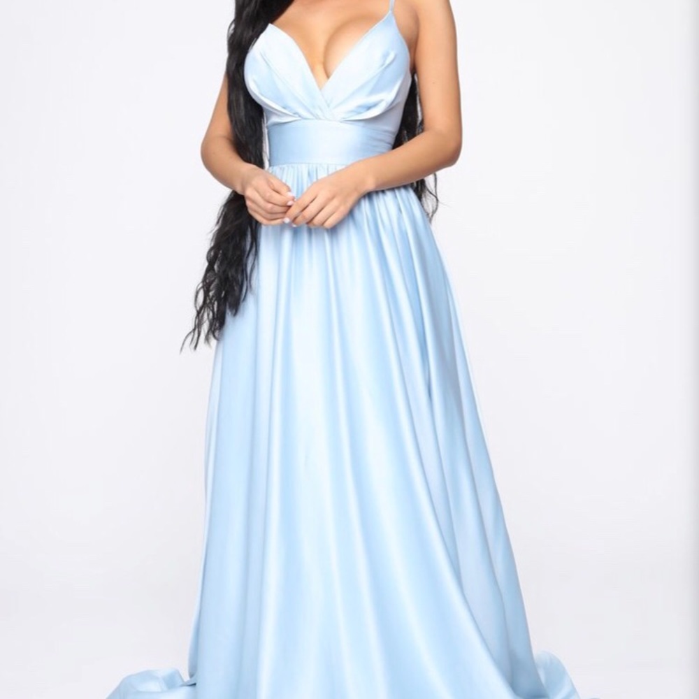 Baby blue gown